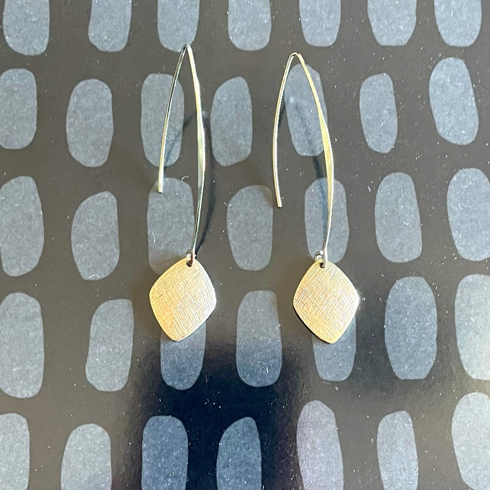 3 for $12 silver dangling earrings